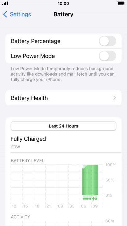 Press Battery Health.