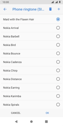 Press the required ring tones to hear them.