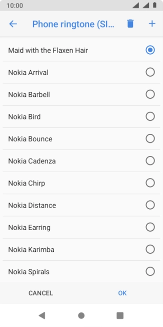 Press the required ring tones to hear them.