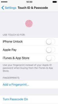 Press Add a Fingerprint... and follow the instructions on the screen to add your fingerprint.