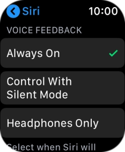 Press the required setting below Press the required setting below