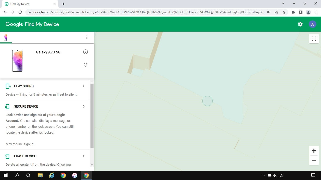 Click the required device.