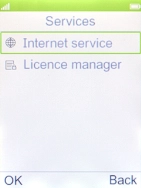 Select Internet service. Select Internet service.