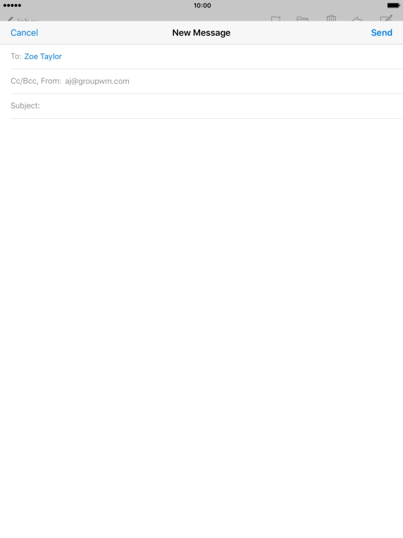 Press Subject and key in the required subject.