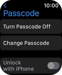 Press Turn Passcode Off and key in the current lock code.