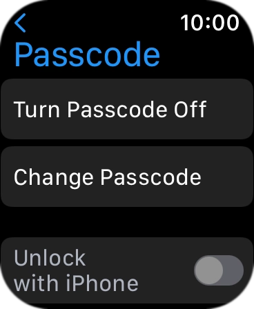 Press Turn Passcode Off and key in the current lock code.