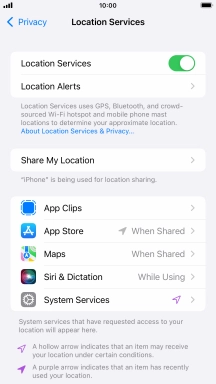 Press the required app.
