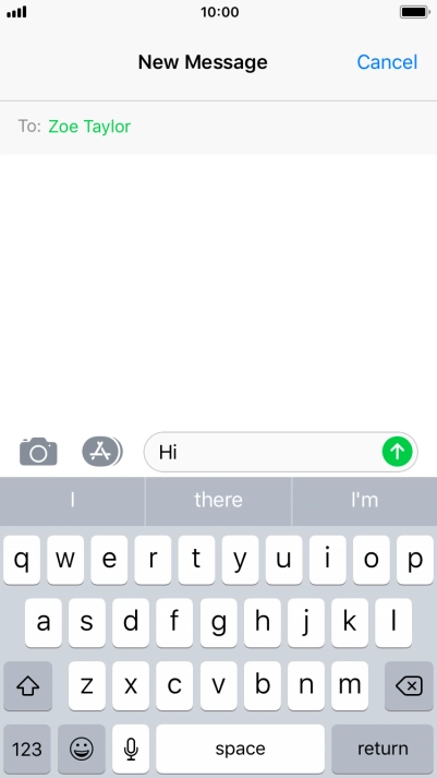 Press the camera icon.