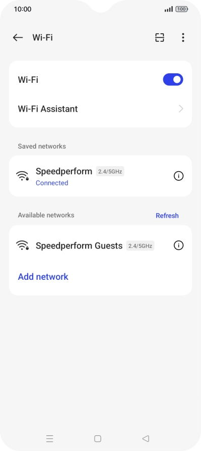 Press the Home key to return to the home screen.