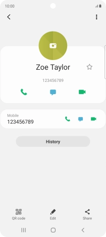 Press the Home key to return to the home screen.