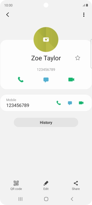 Press the Home key to return to the home screen.