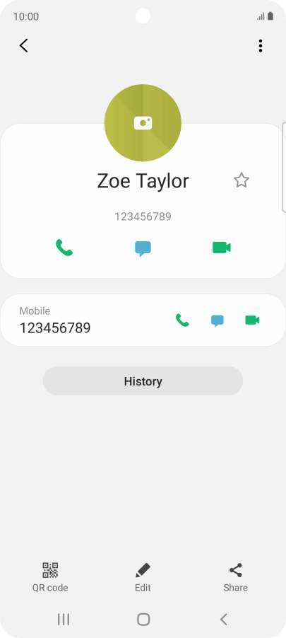 Press the Home key to return to the home screen.