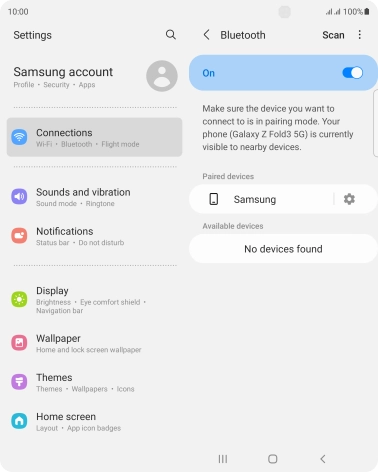 Press the Home key to return to the home screen.