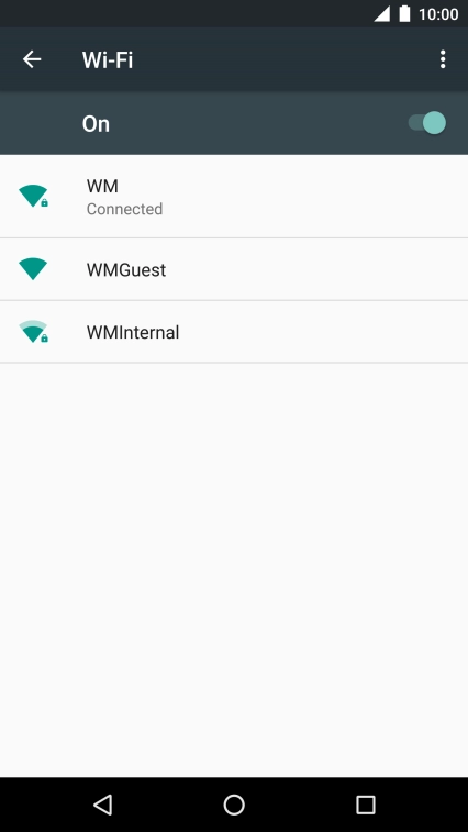 Press the Home key to return to the home screen.