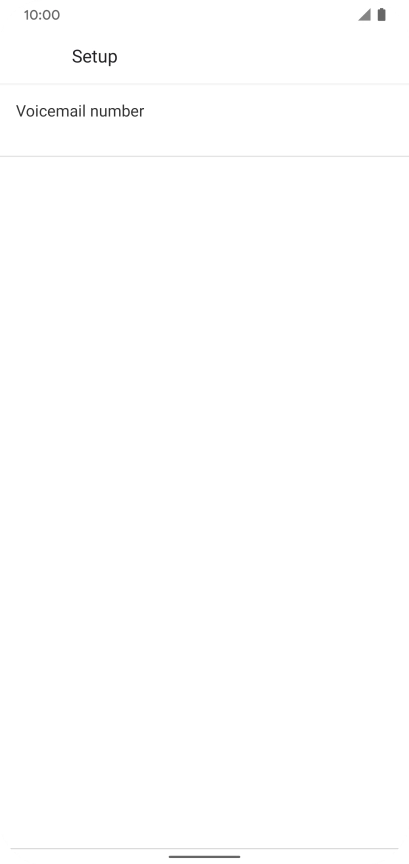 Press Voicemail number.