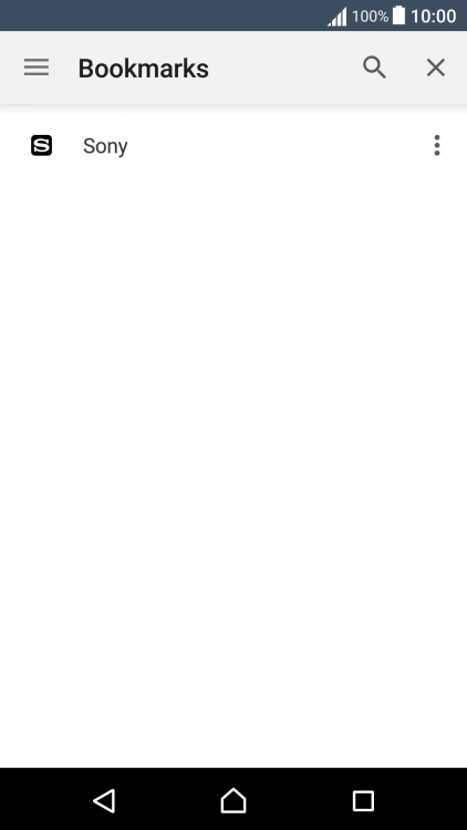 Press the required bookmark.