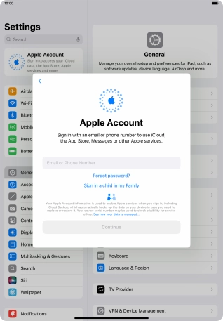 Press Email or Phone Number and key in the username for your Apple ID.