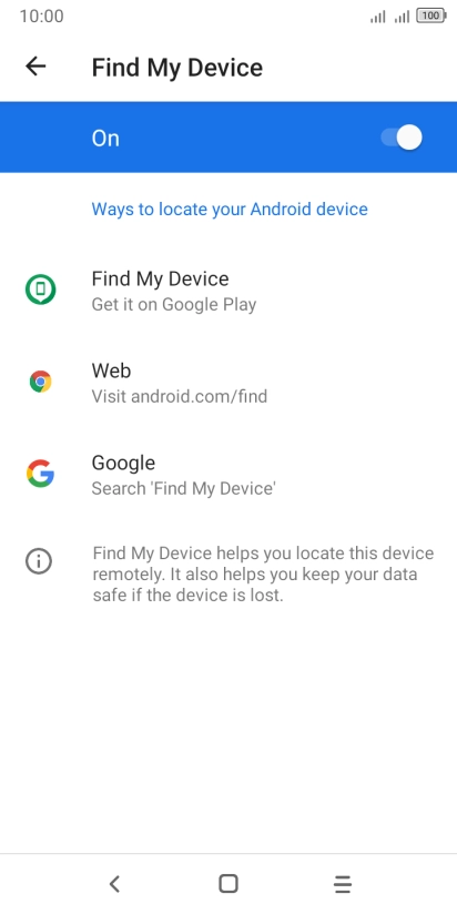 Press the Home key to return to the home screen.