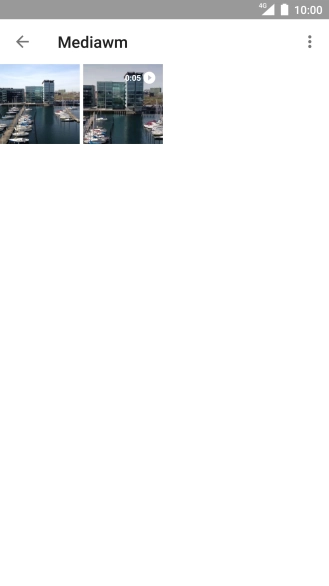 Press and hold the required picture or video clip.