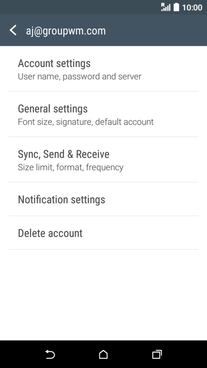 Press Sync, Send & Receive.