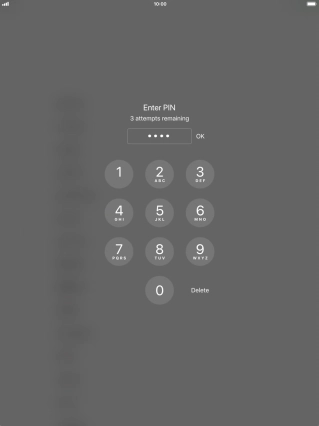 Key in your PIN and press OK.