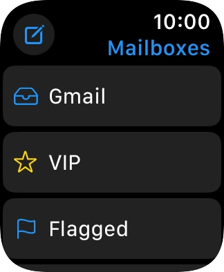 Press the required email account.