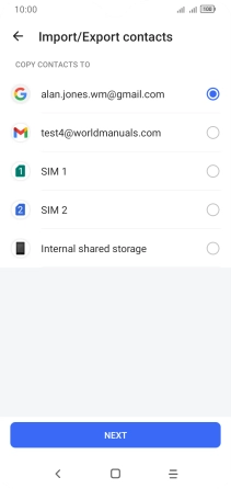 Press the name of the SIM.