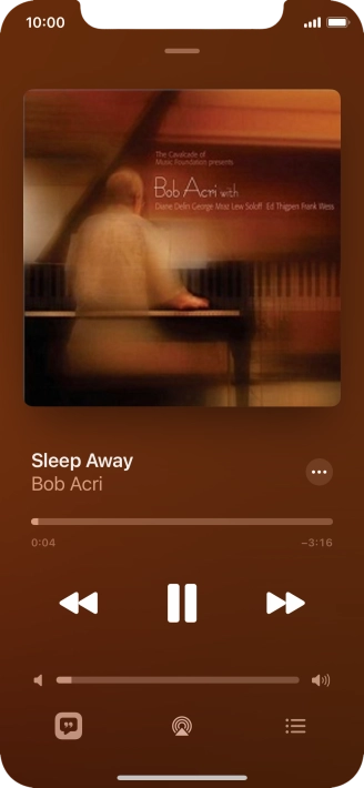 Press arrow right to go to the next audio file.