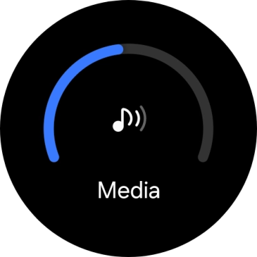 Slide the circle to select the required volume.