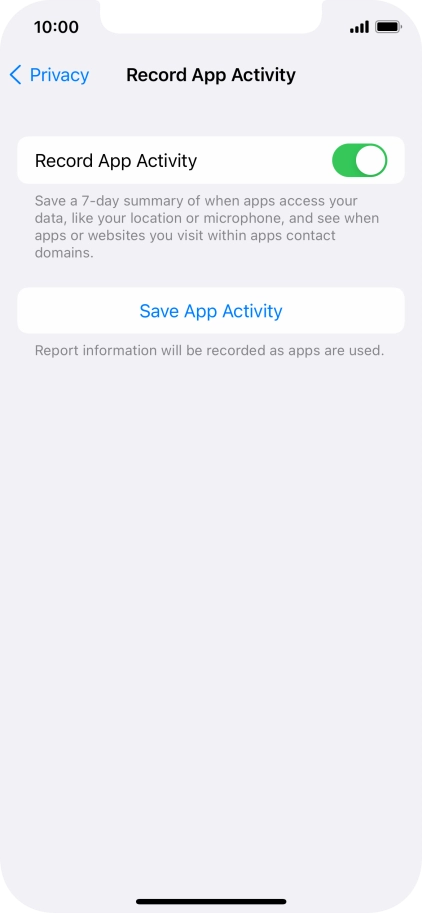 Press Save App Activity.