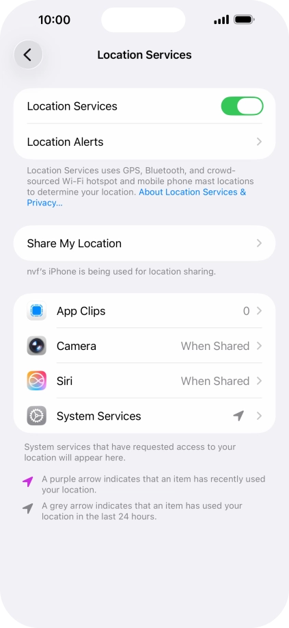 Press the required app. Press the required app.