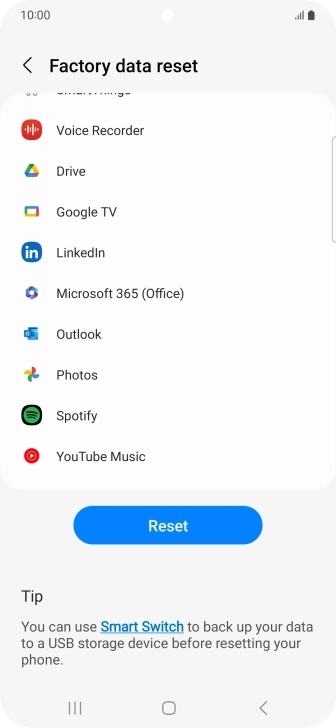Press Reset. Press Reset.