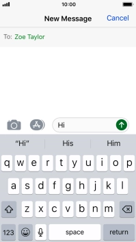 Press the send icon.