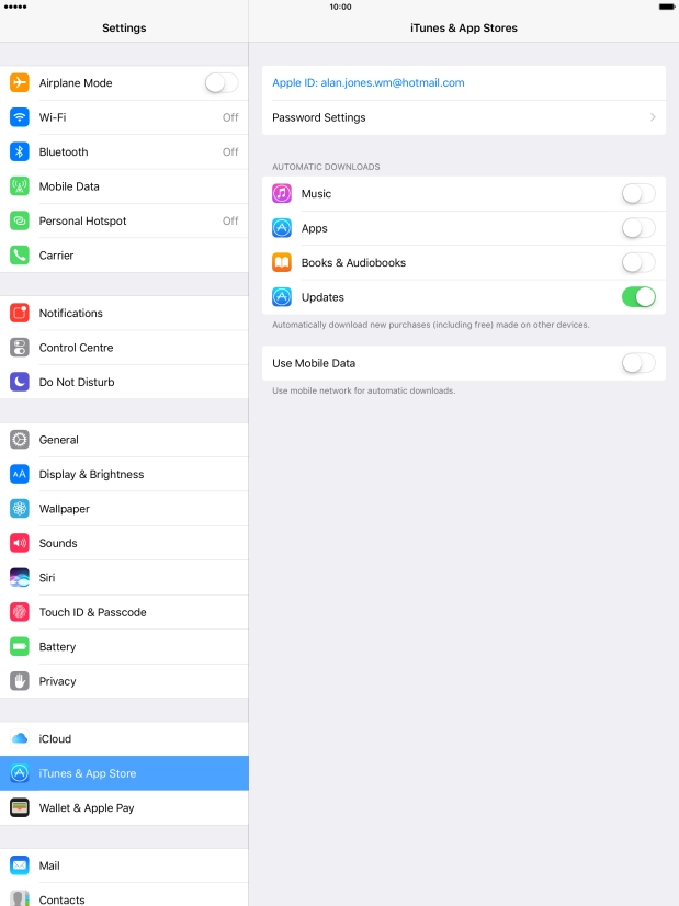 Press the Home key to return to the home screen.