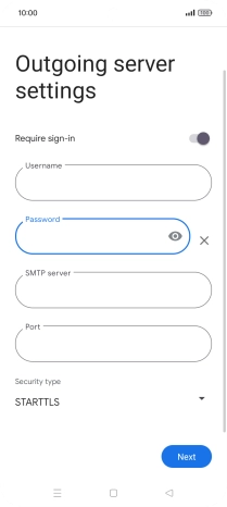 Press the field below 