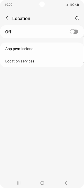 Press the indicator to turn the function on or off.