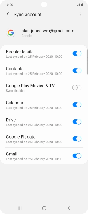 Press the Home key to return to the home screen.