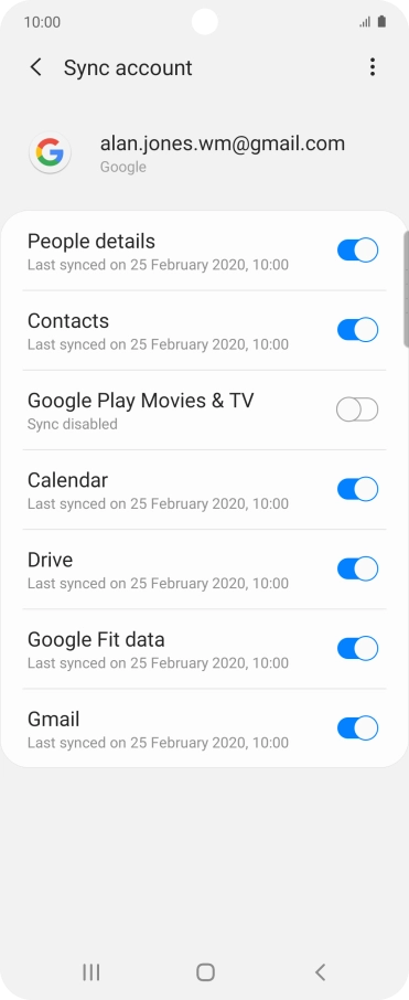 Press the Home key to return to the home screen.