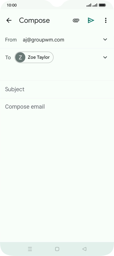 Press Subject and key in the required subject.