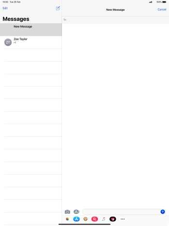 Press the field next to 