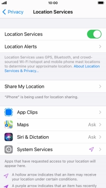 Press the required app. Press the required app.