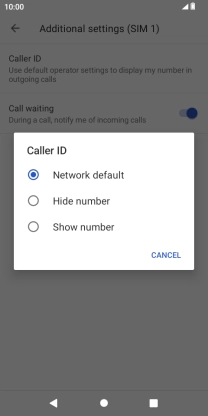 Press Show number to turn on caller identification. Press Show number to turn on caller identification.