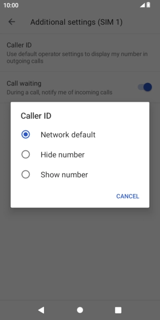 Press Show number to turn on caller identification. Press Show number to turn on caller identification.