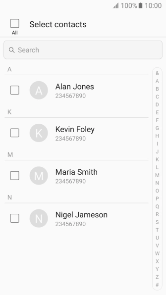 Press the field above 