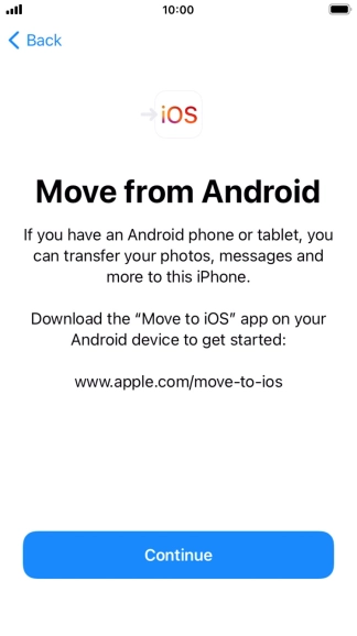 To transfer content to your phone, you need to install the app 