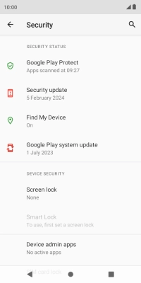 Press the Home key to return to the home screen.