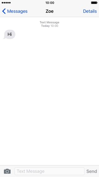 Press the Home key to return to the home screen.