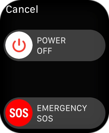 Press and drag the power off icon right.