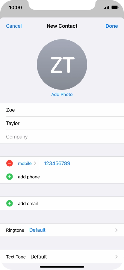 Press Done. Press Done.