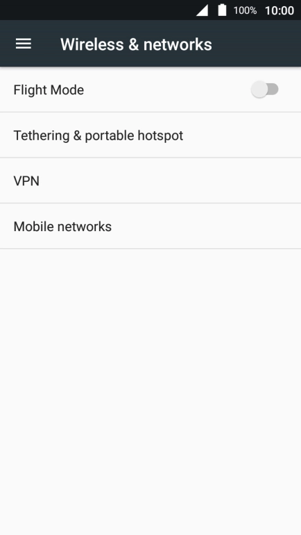 Press Mobile networks.